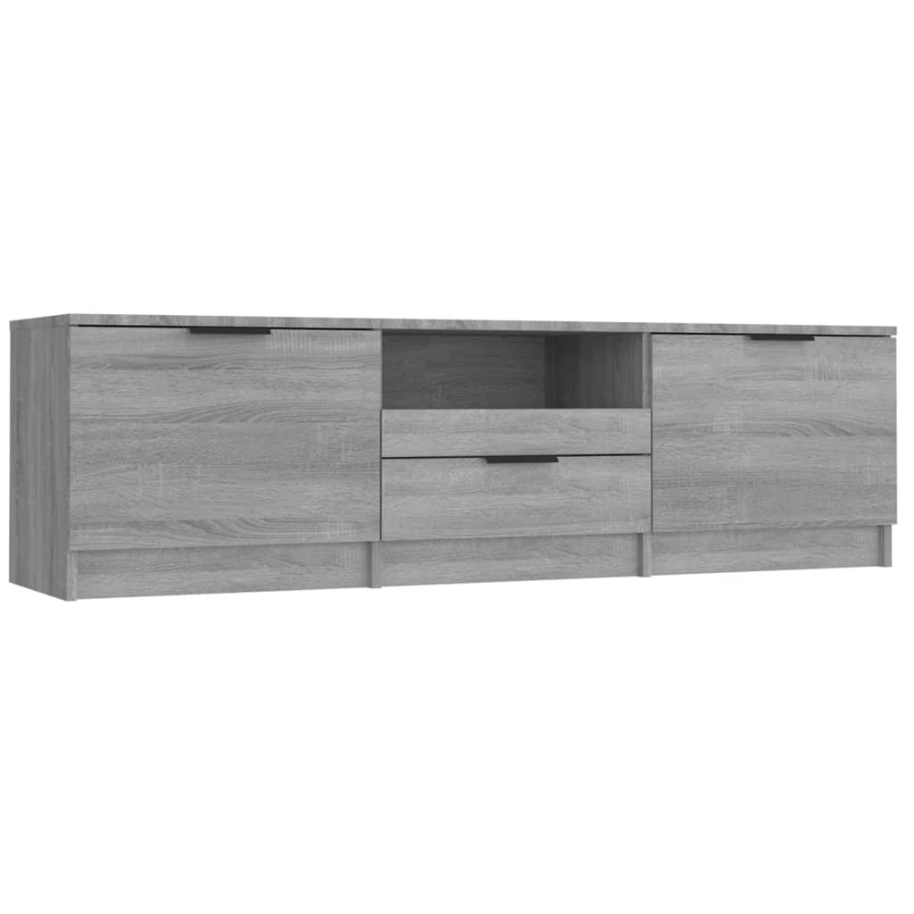 TV staliukas Televizoriaus spintelė, pilka ąžuolo, 140x35x40cm, mediena