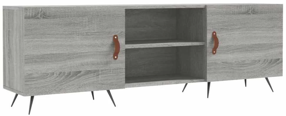 TV staliukas Televizoriaus spintelė, pilka ąžuolo, 150x30x50cm, mediena