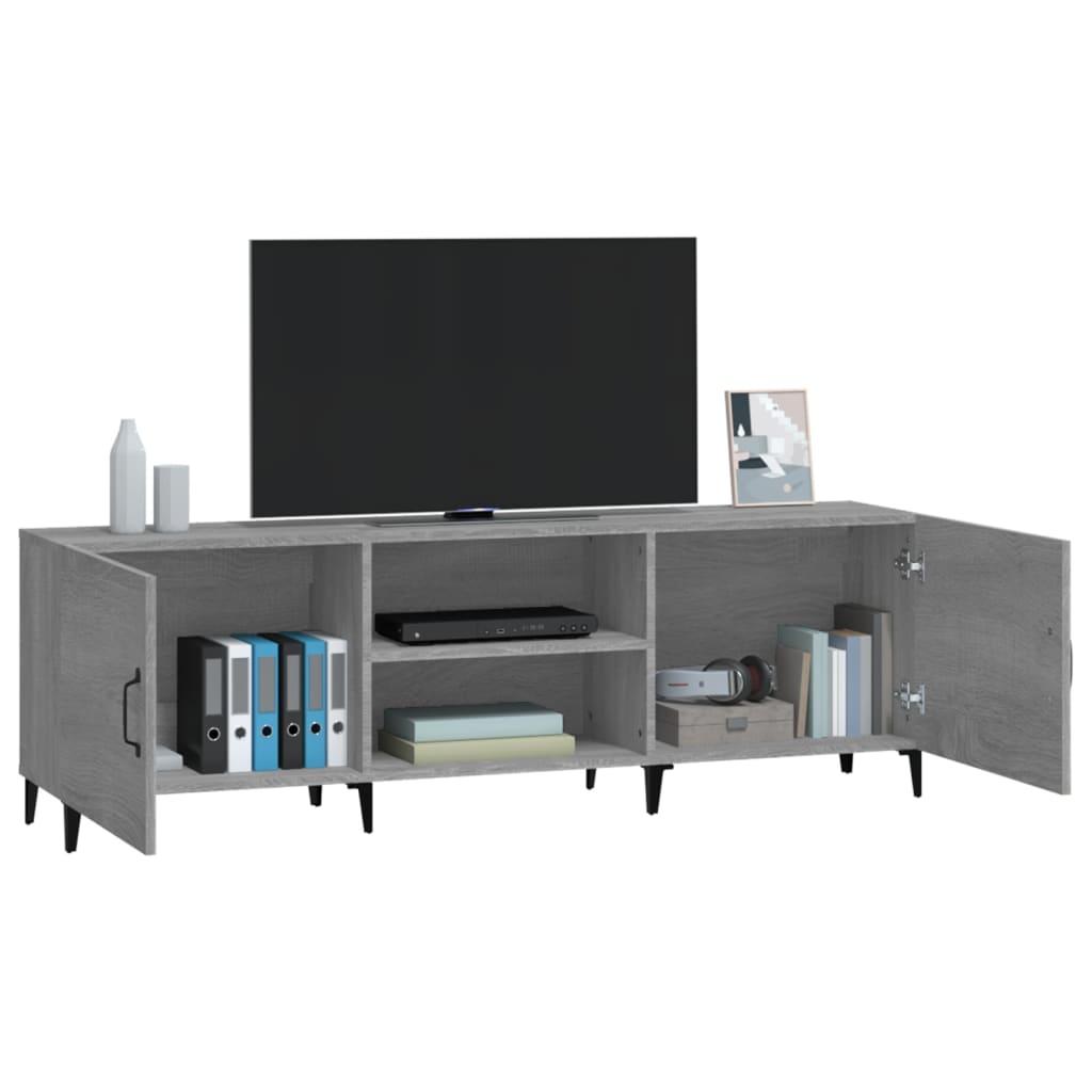 TV staliukas Televizoriaus spintelė, pilka ąžuolo, 150x30x50cm, mediena