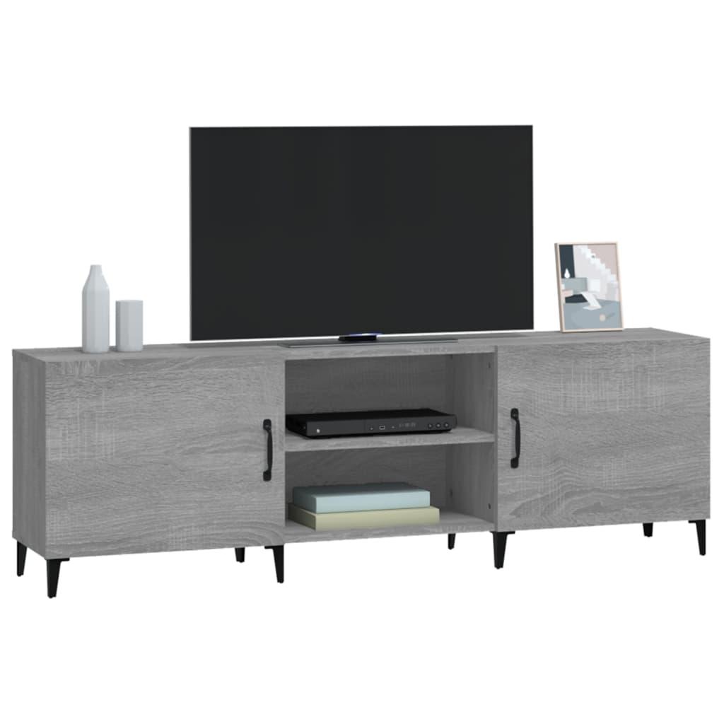 TV staliukas Televizoriaus spintelė, pilka ąžuolo, 150x30x50cm, mediena