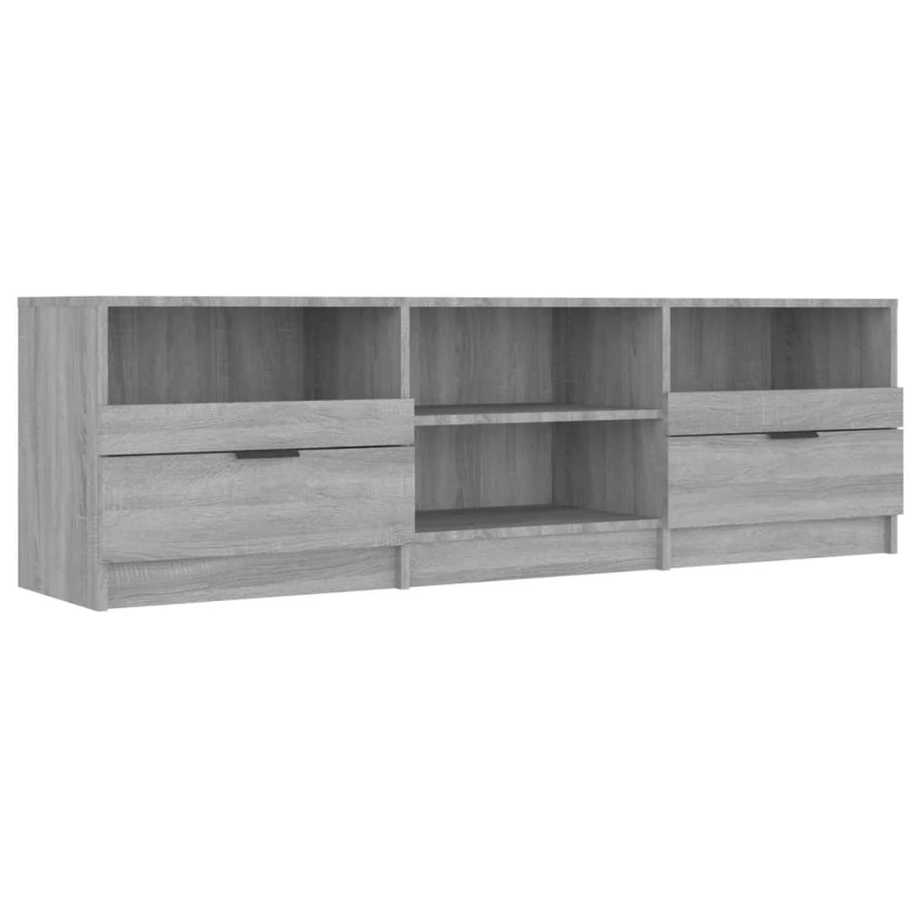TV staliukas Televizoriaus spintelė, pilka ąžuolo, 150x33,5x45cm, mediena