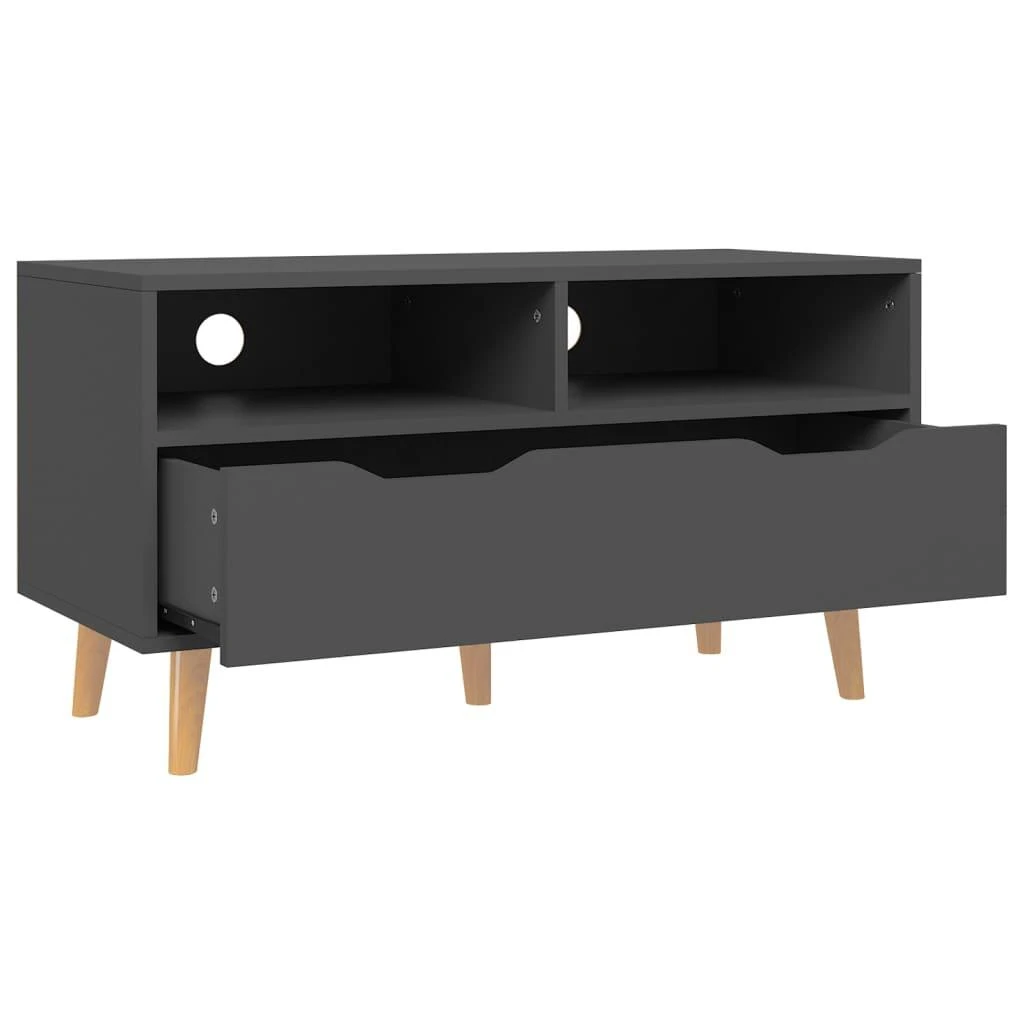 TV staliukas Televizoriaus spintelė, pilka, 90x40x48,5cm, apdirbta mediena