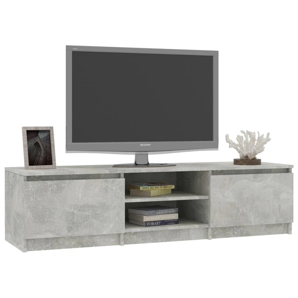 TV staliukas Televizoriaus spintelė, betono, 140x40x35,5cm, apdirbta mediena