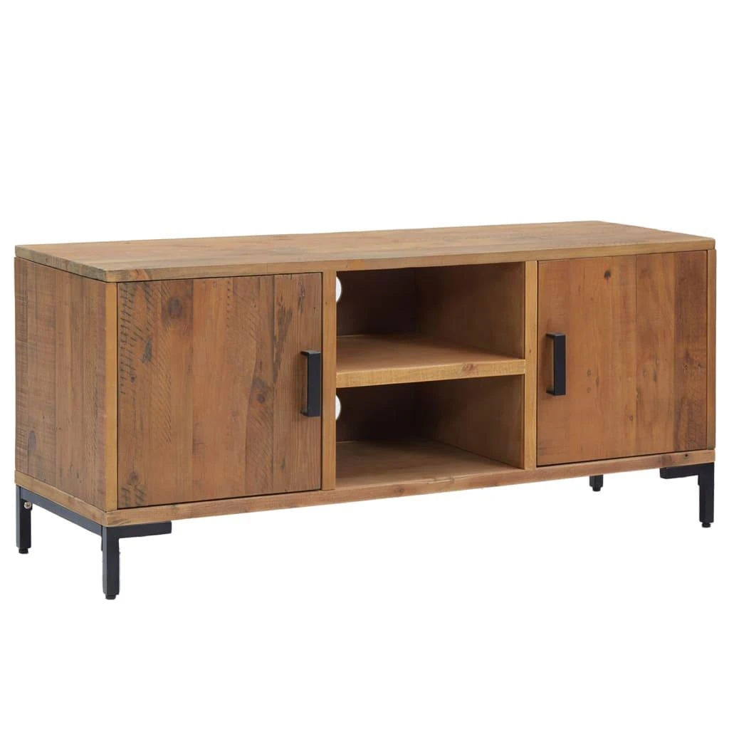TV staliukas Televizoriaus spintelė, ruda, 110x35x48cm, pušies masyvas
