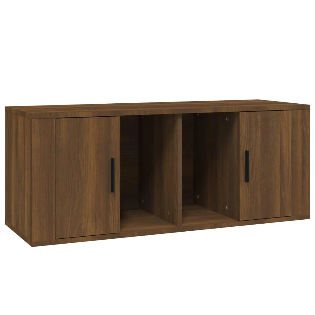 TV staliukas Televizoriaus spintelė, ruda ąžuolo, 100x35x40cm, mediena