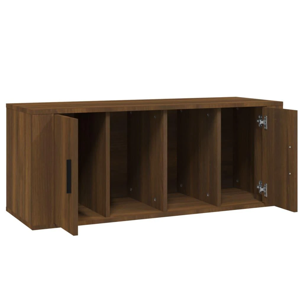 TV staliukas Televizoriaus spintelė, ruda ąžuolo, 100x35x40cm, mediena