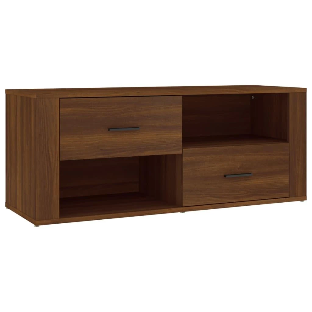 TV staliukas Televizoriaus spintelė, ruda ąžuolo, 100x35x40cm, mediena