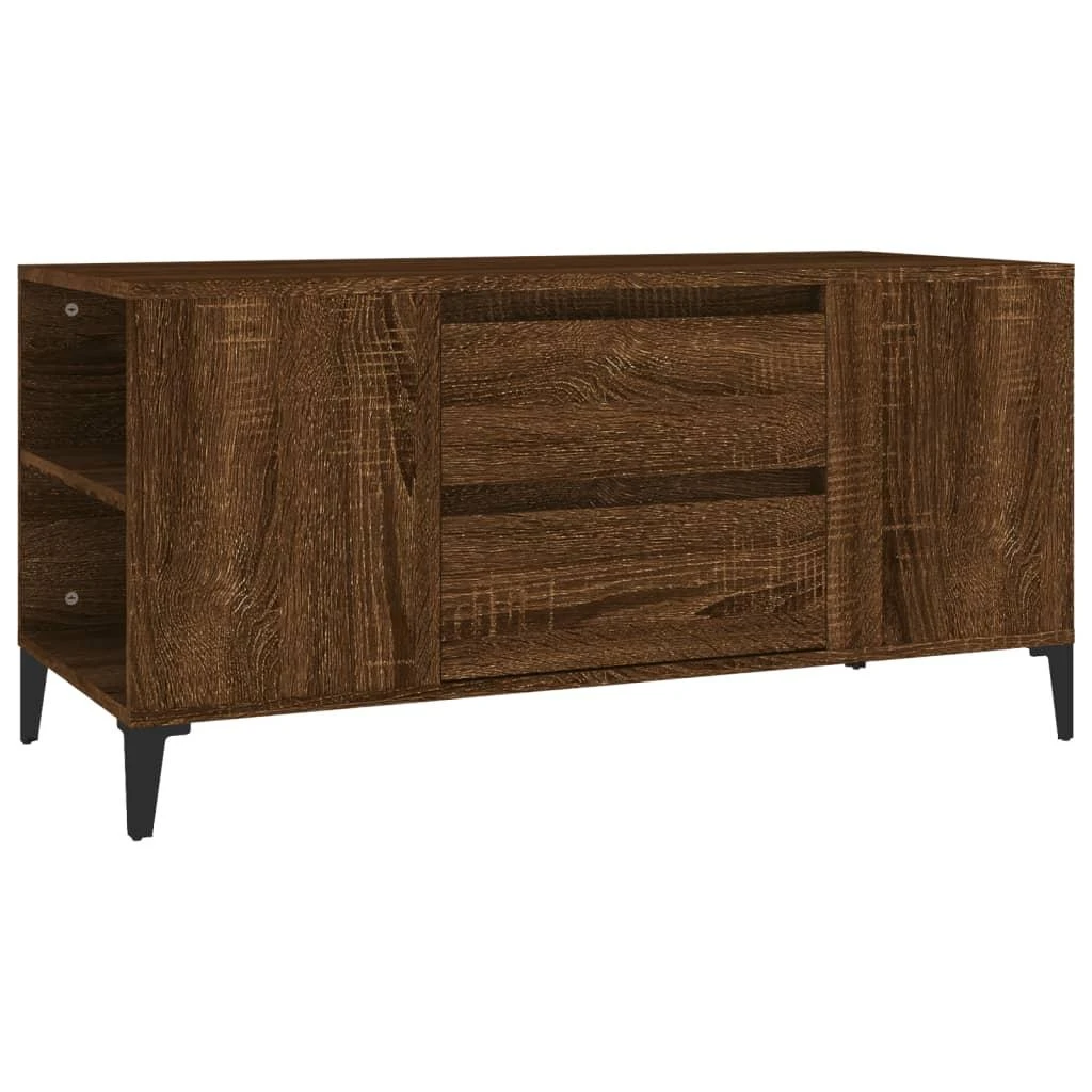 TV staliukas Televizoriaus spintelė, ruda ąžuolo, 102x44,5x50cm, mediena