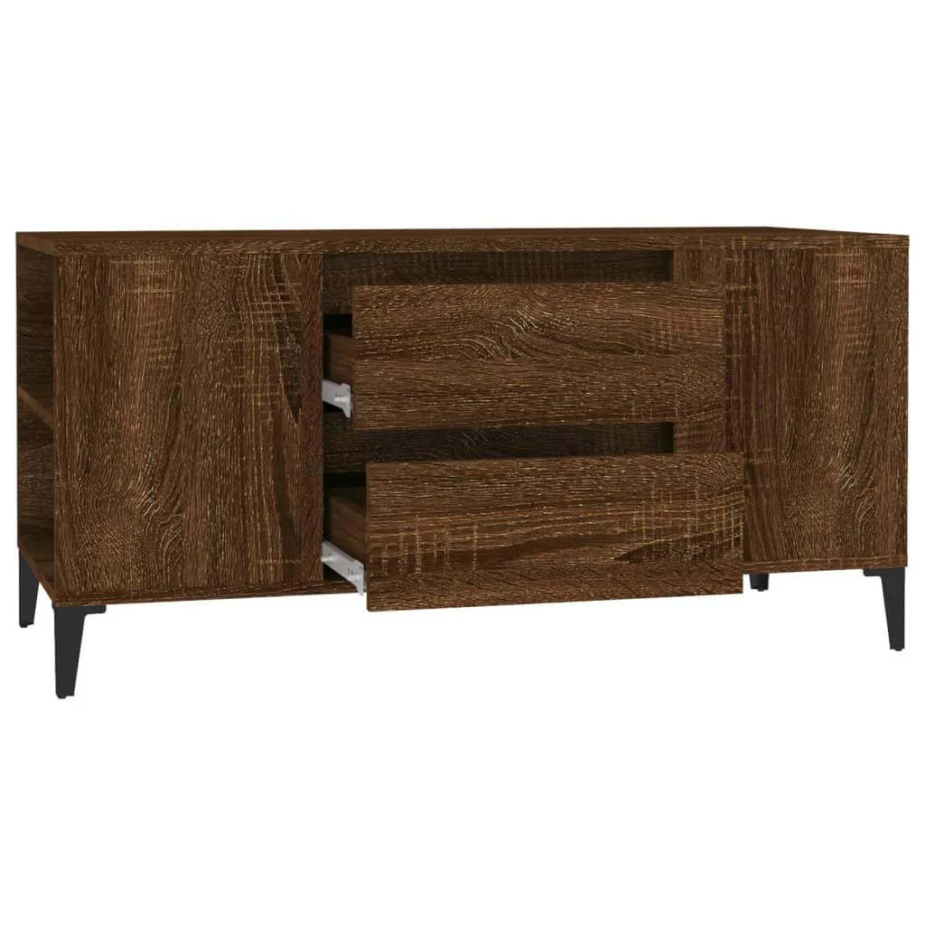 TV staliukas Televizoriaus spintelė, ruda ąžuolo, 102x44,5x50cm, mediena