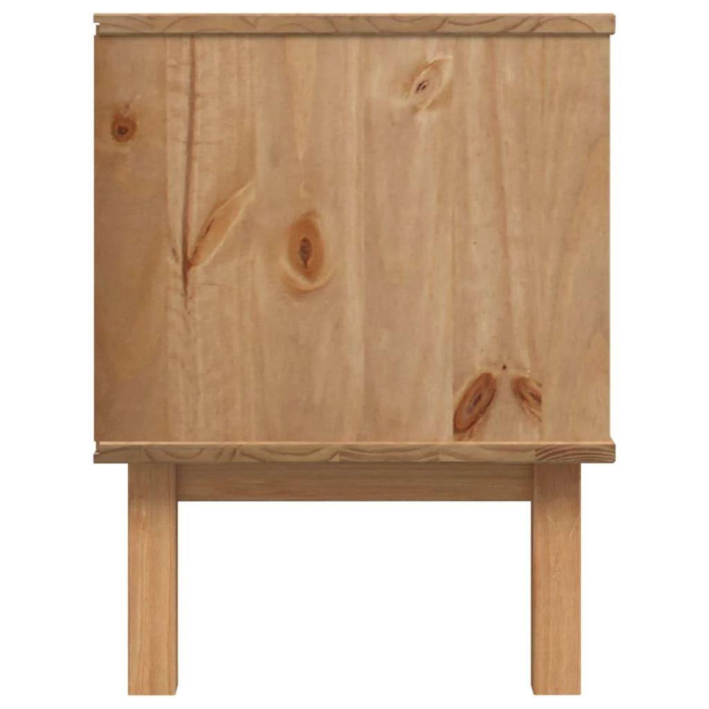 TV staliukas Televizoriaus spintelė OTTA, ruda/balta, 113,5x43x57cm, pušis