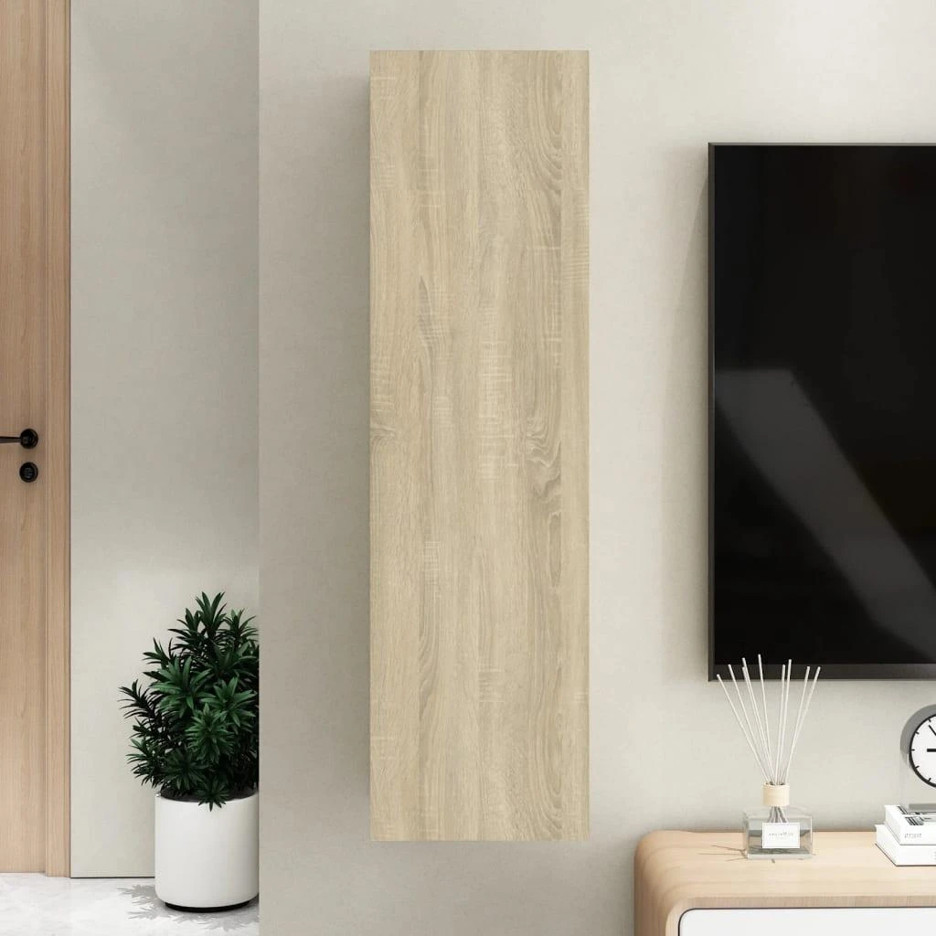 TV staliukas Televizoriaus spintelė, ąžuolo, 30,5x30x110cm, apdirbta mediena