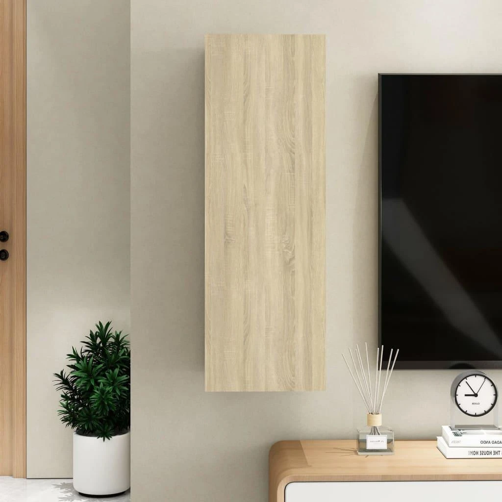 TV staliukas Televizoriaus spintelė, ąžuolo, 30,5x30x90cm, apdirbta mediena