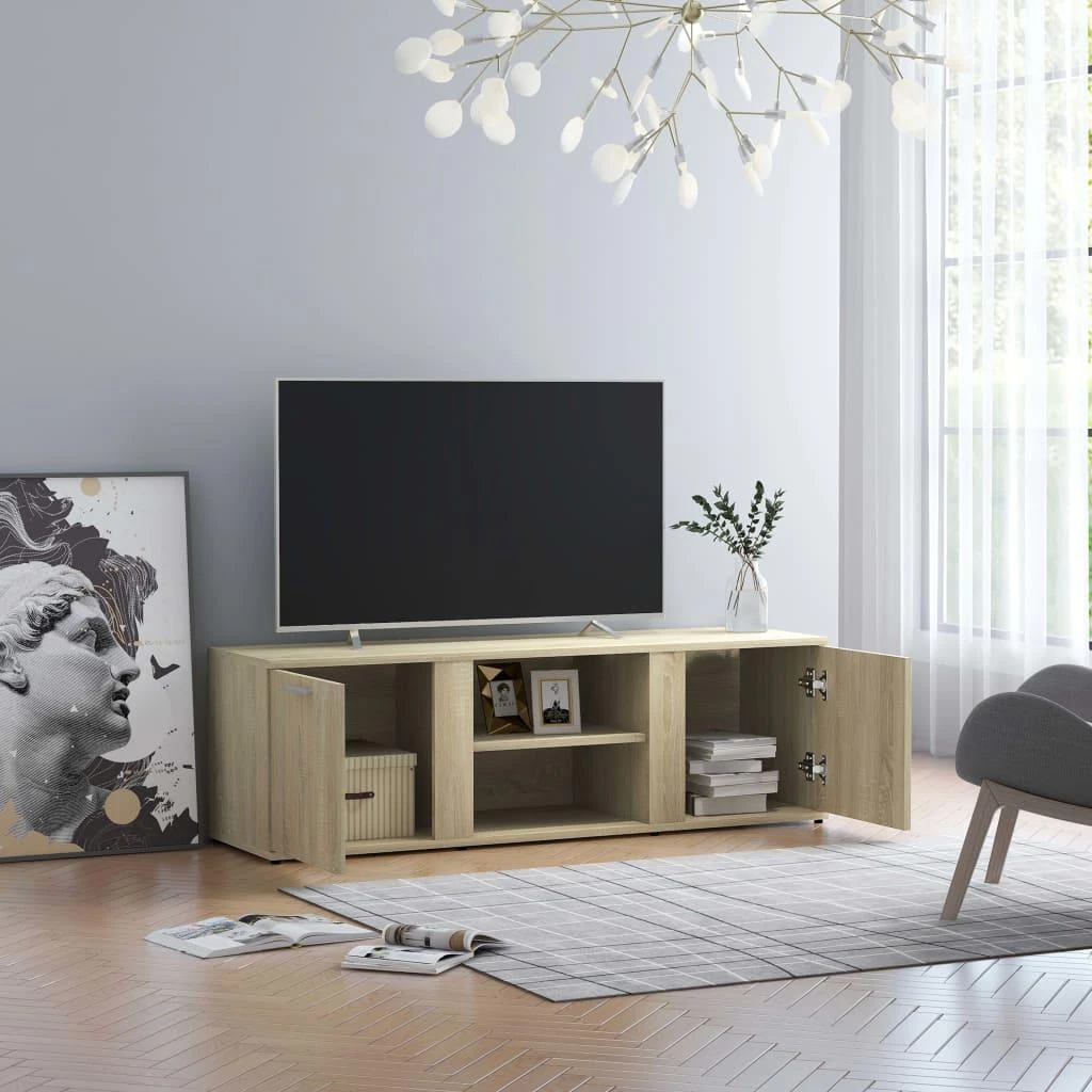 TV staliukas Televizoriaus spintelė, ąžuolo, 120x34x37cm, apdirbta mediena