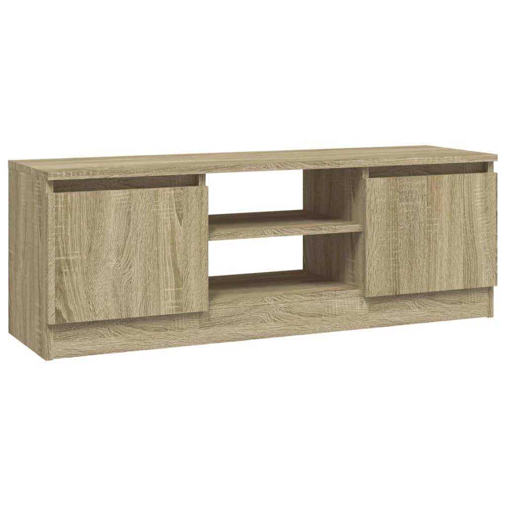 TV staliukas Televizoriaus spintelė su durelėmis, ąžuolo, 102x30x36cm