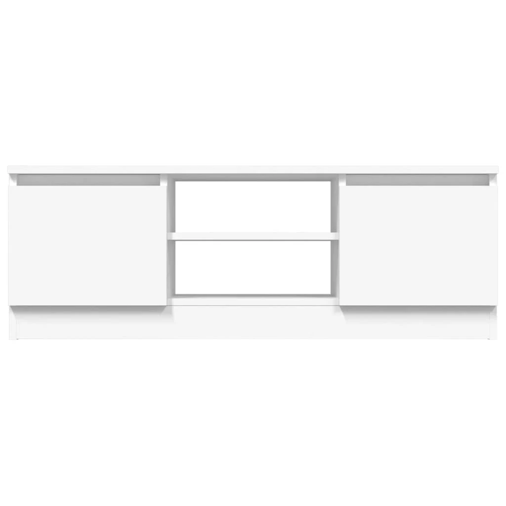 TV staliukas Televizoriaus spintelė su durelėmis, balta, 102x30x36cm