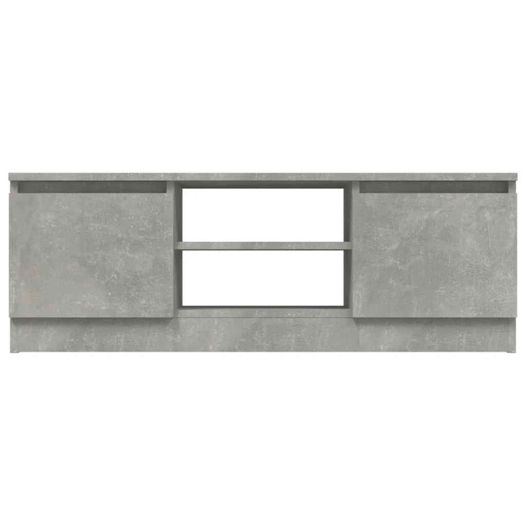 TV staliukas Televizoriaus spintelė su durelėmis, betono pilka, 102x30x36cm