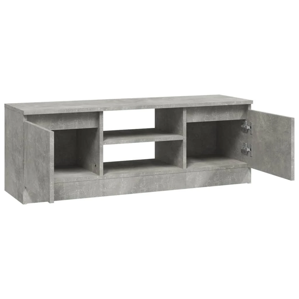 TV staliukas Televizoriaus spintelė su durelėmis, betono pilka, 102x30x36cm