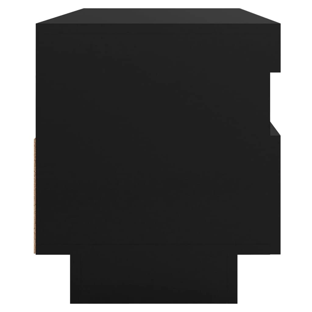 TV staliukas Televizoriaus spintelė su LED apšvietimu, juoda, 100x35x40cm