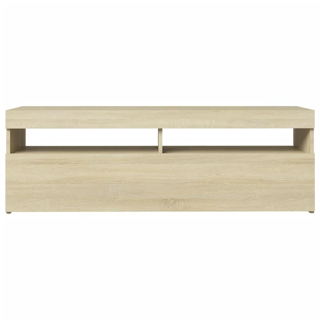 TV staliukas Televizoriaus spintelė su LED apšvietimu, ąžuolo, 120x35x40cm