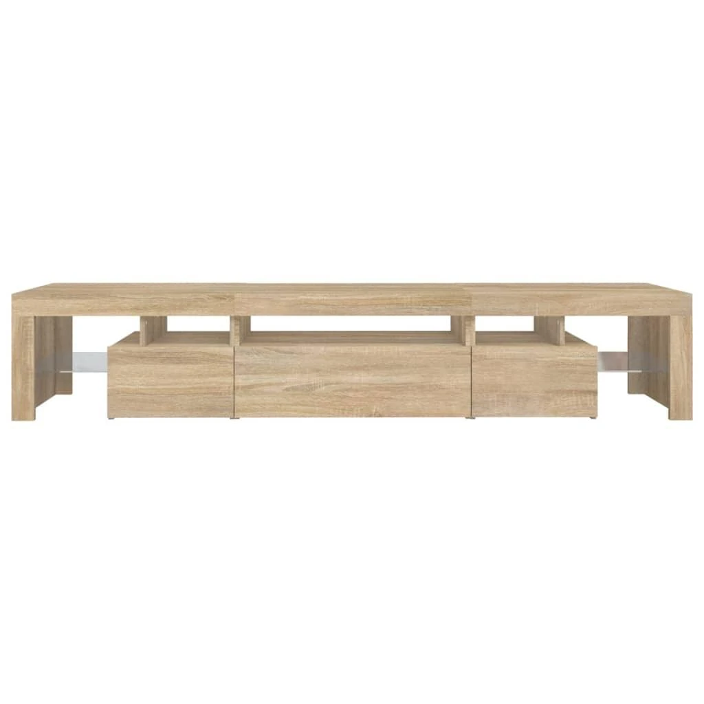 TV staliukas Televizoriaus spintelė su LED apšvietimu, ąžuolo, 215x36,5x40cm