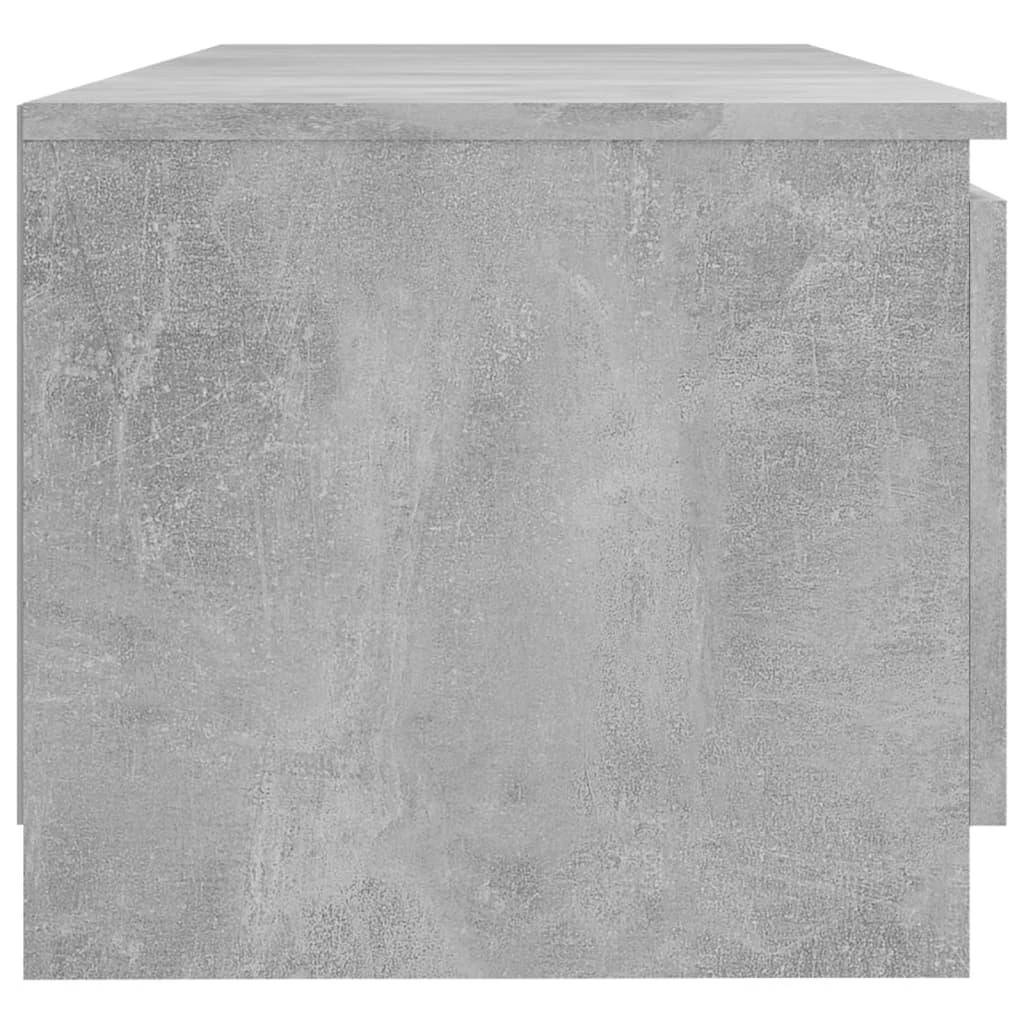 TV staliukas Televizoriaus spintelė su LED, betono pilka, 140x40x35,5cm