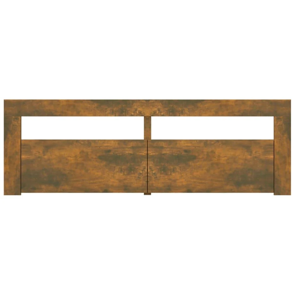 TV staliukas Televizoriaus spintelė su LED, dūminio ąžuolo, 120x35x40cm