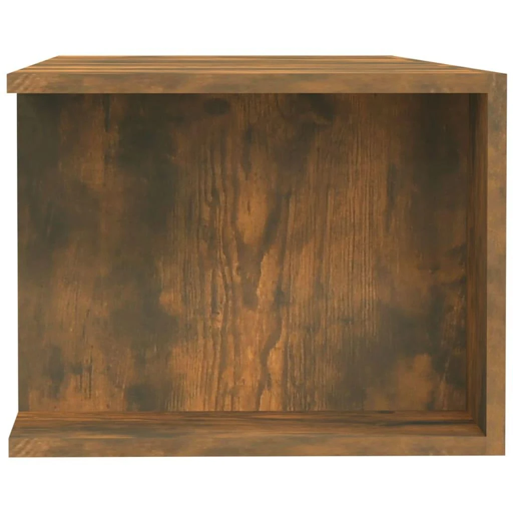 TV staliukas Televizoriaus spintelė su LED, dūminio ąžuolo, 135x39x30cm