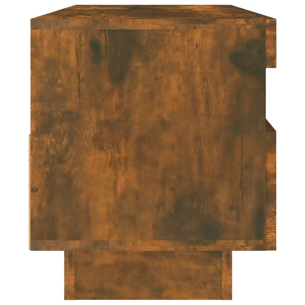 TV staliukas Televizoriaus spintelė su LED, dūminio ąžuolo, 100x35x40cm