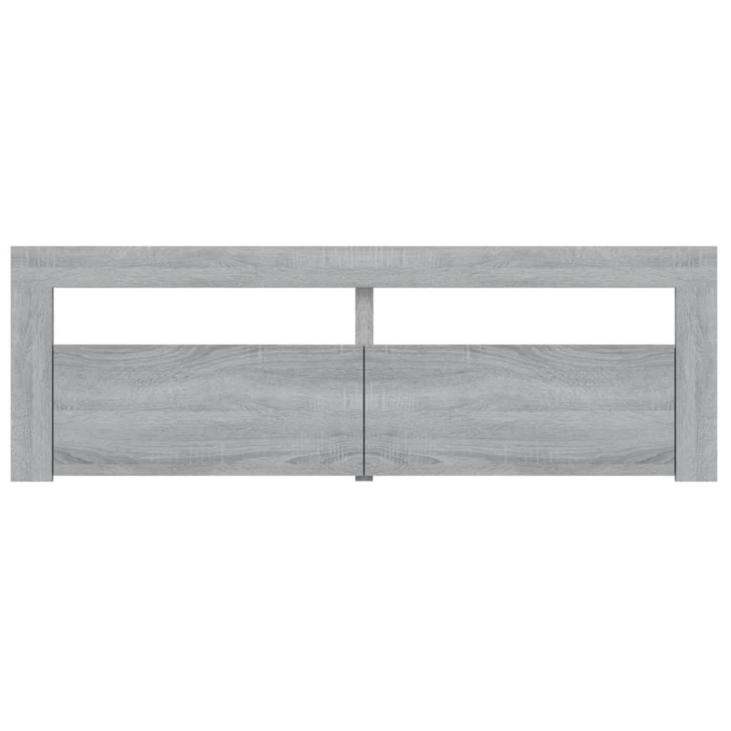 TV staliukas Televizoriaus spintelė su LED, pilka ąžuolo, 120x35x40cm