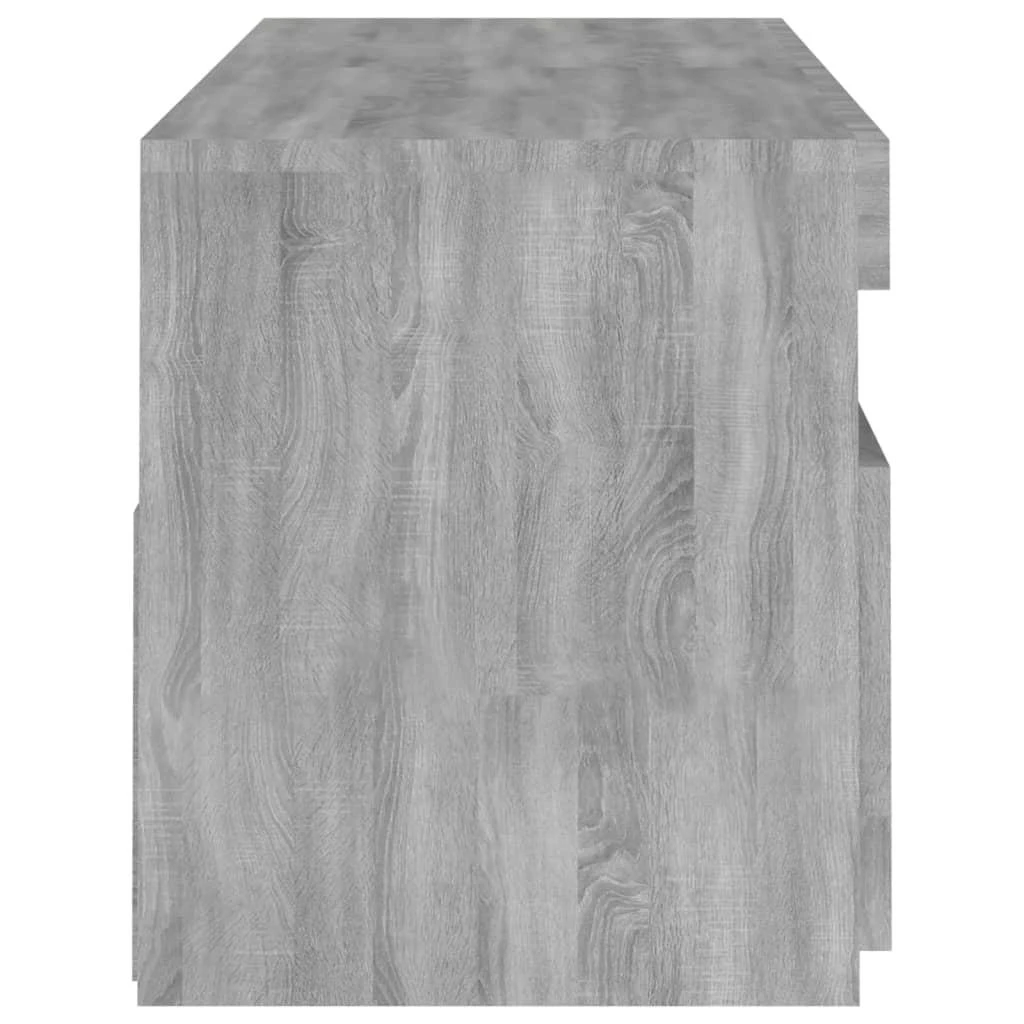 TV staliukas Televizoriaus spintelė su LED, pilka ąžuolo, 120x35x40cm