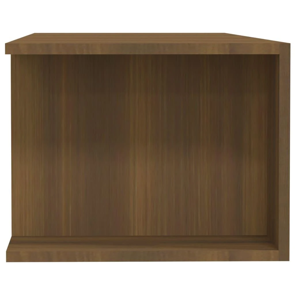 TV staliukas Televizoriaus spintelė su LED, ruda ąžuolo, 135x39x30cm