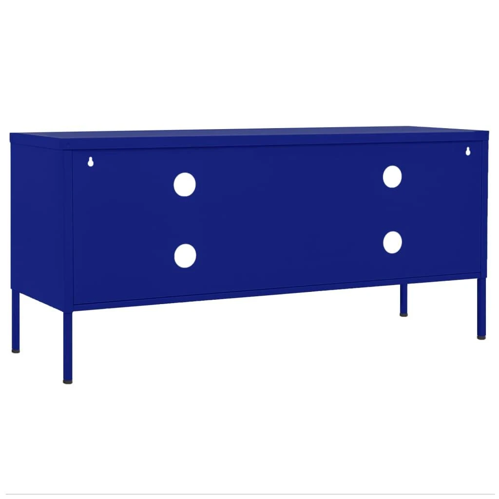 TV staliukas Televizoriaus spintelė, tamsiai mėlyna, 105x35x50cm, plienas