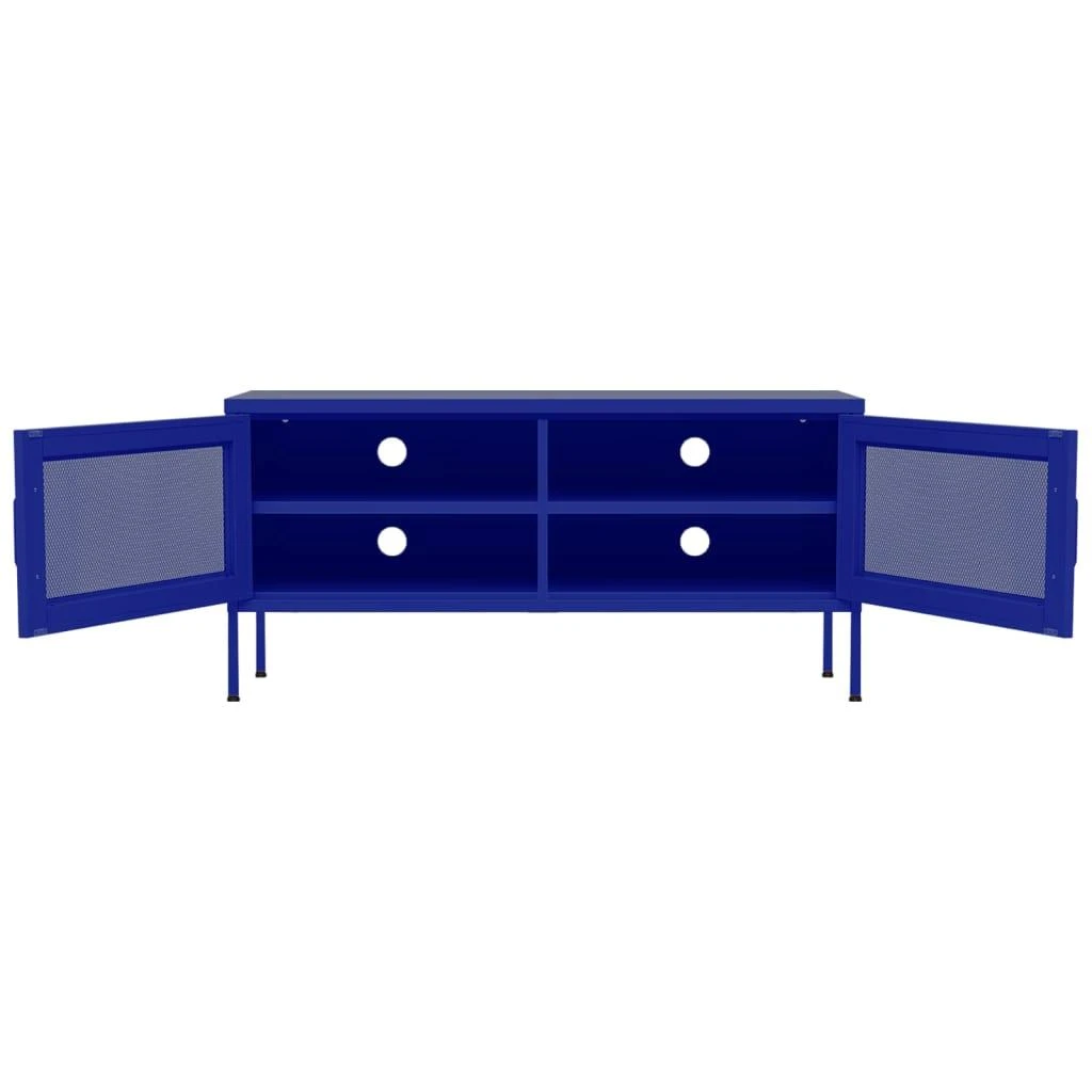 TV staliukas Televizoriaus spintelė, tamsiai mėlyna, 105x35x50cm, plienas