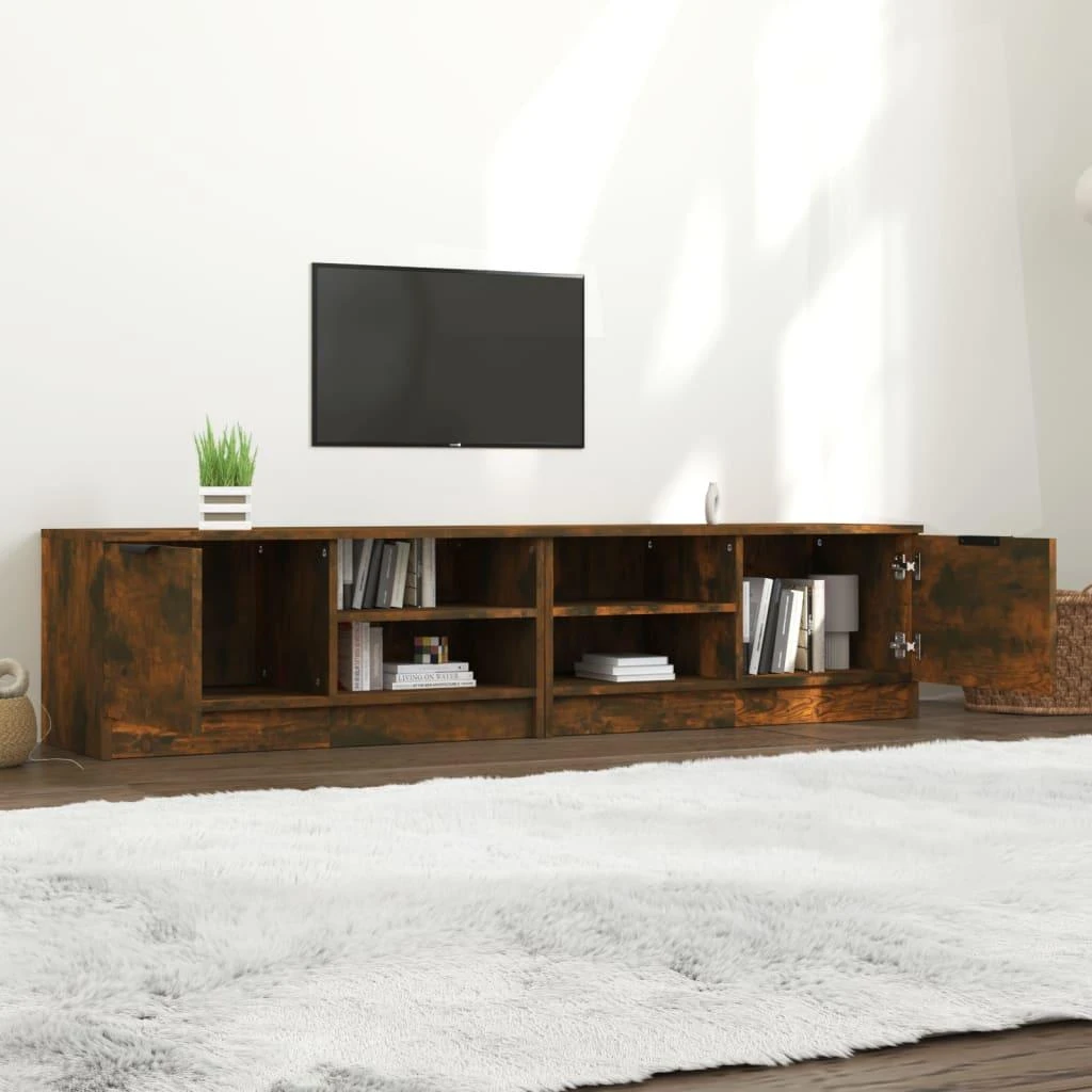 TV staliukas Televizoriaus spintelės, 2vnt., ąžuolo, 80x35x36,5cm, mediena