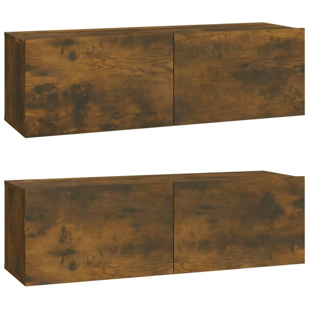 TV staliukas Televizoriaus spintelės, 2vnt., ąžuolo, 100x30x30cm, mediena