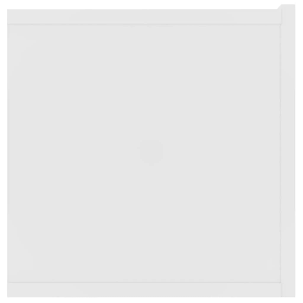 TV staliukas Televizoriaus spintelės, 2vnt., baltos, 80x30x30cm, mediena