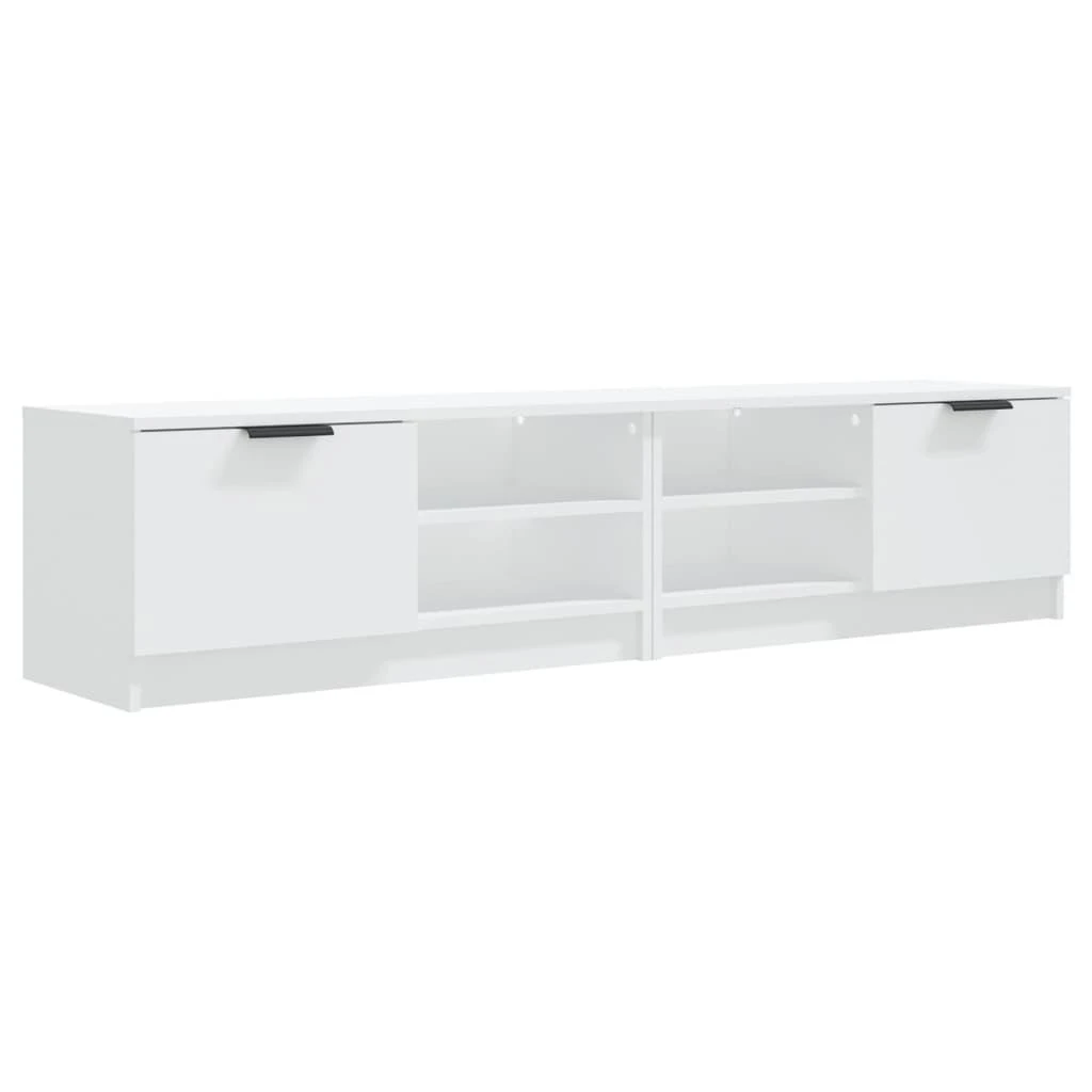 TV staliukas Televizoriaus spintelės, 2vnt., baltos, 80x35x36,5cm, mediena