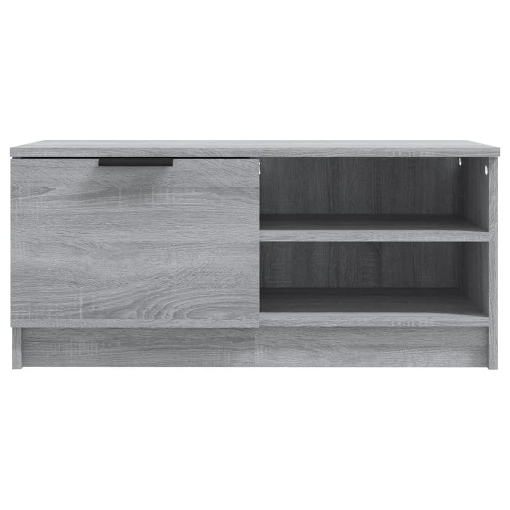 TV staliukas Televizoriaus spintelės, 2vnt., pilkos, 80x35x36,5cm, mediena