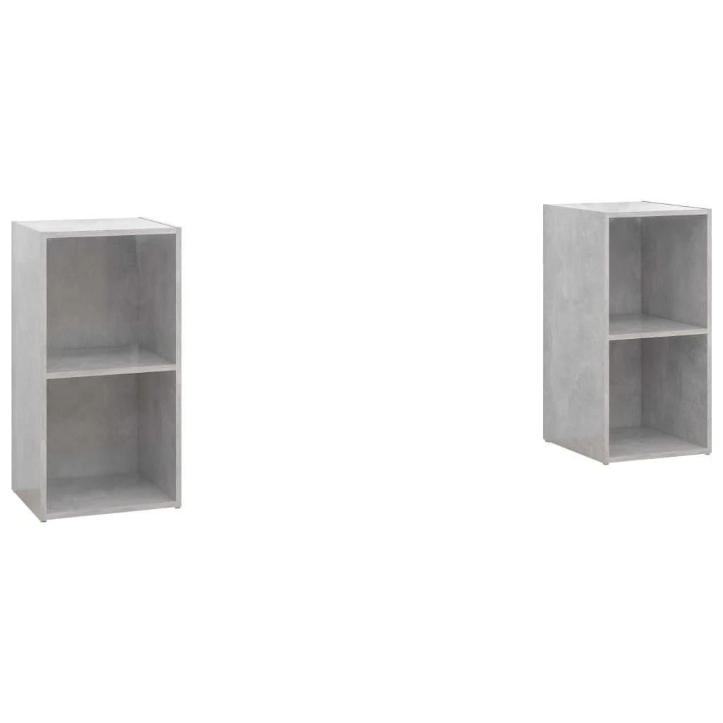 TV staliukas Televizoriaus spintelės, 2vnt., betono, 72x35x36,5cm, mediena