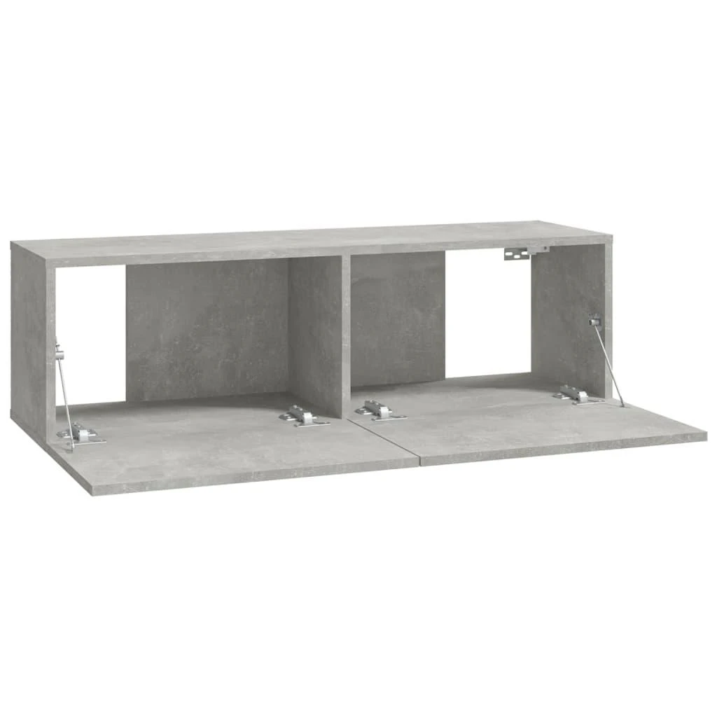 TV staliukas Televizoriaus spintelės, 2vnt., pilkos, 100x30x30cm, mediena