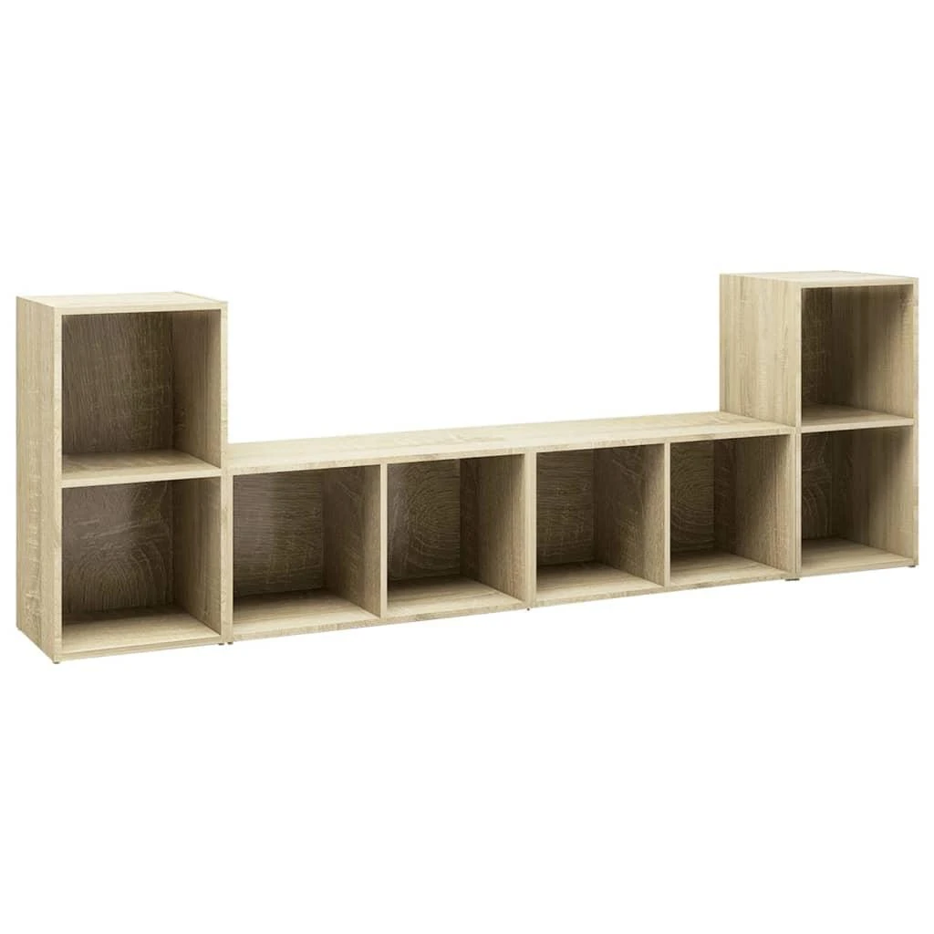 TV staliukas Televizoriaus spintelės, 4vnt., ąžuolo, 72x35x36,5cm, mediena