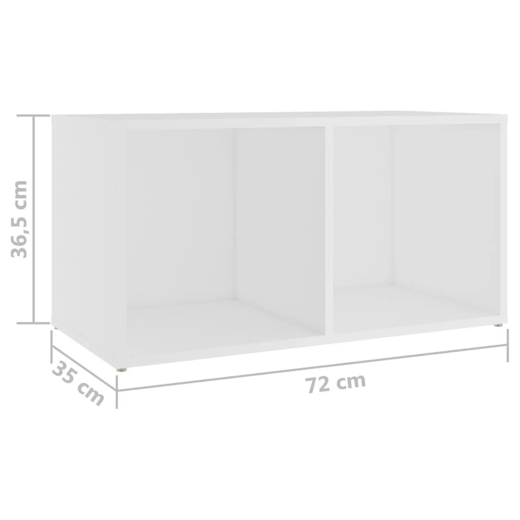 TV staliukas Televizoriaus spintelės, 4vnt., baltos, 72x35x36,5cm, mediena