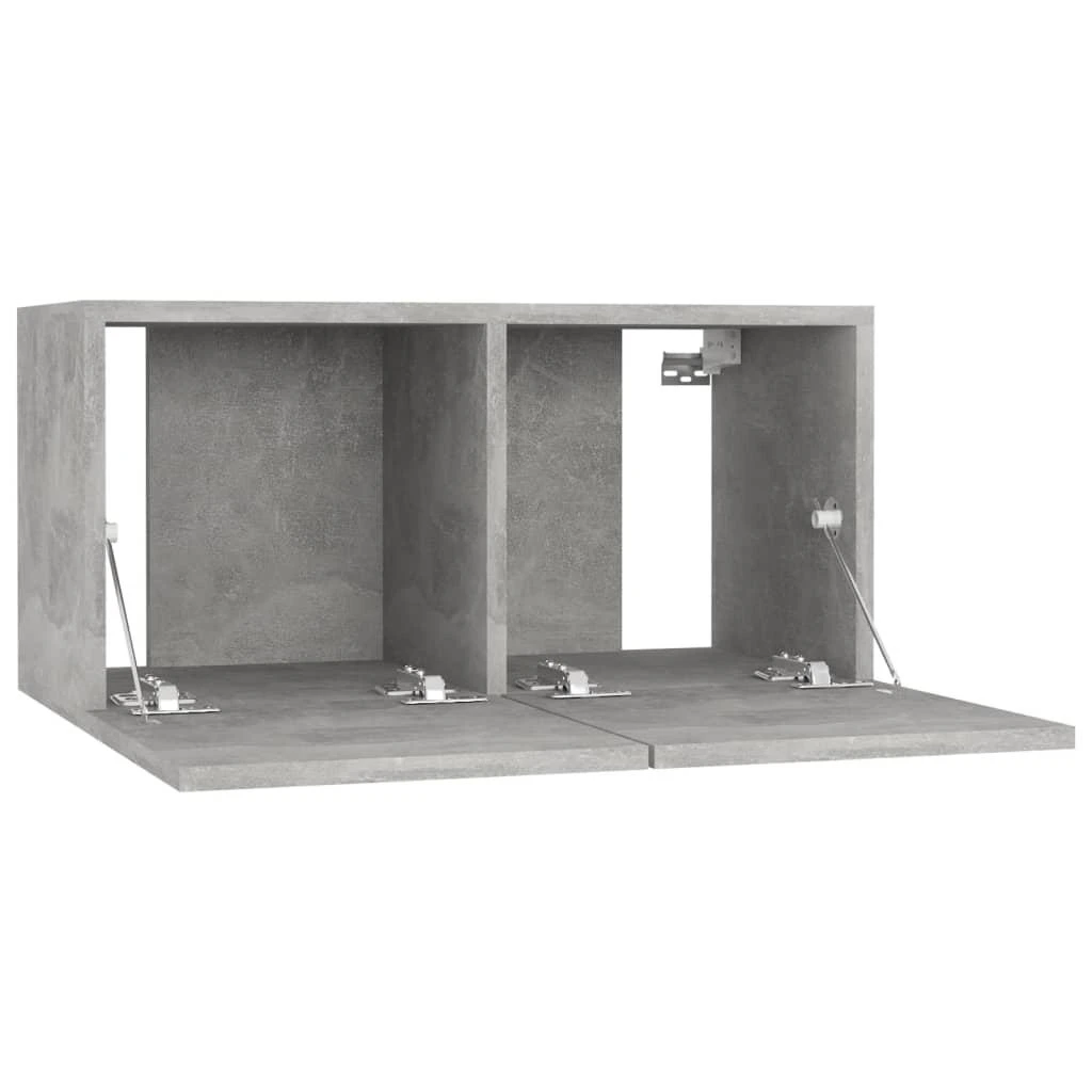 TV staliukas Televizoriaus spintelės, 4vnt., betono, 60x30x30cm, mediena