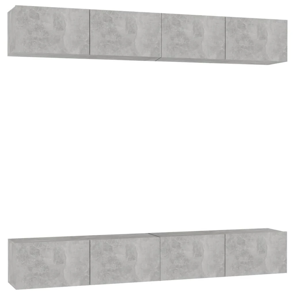 TV staliukas Televizoriaus spintelės, 4vnt., betono, 100x30x30cm, mediena