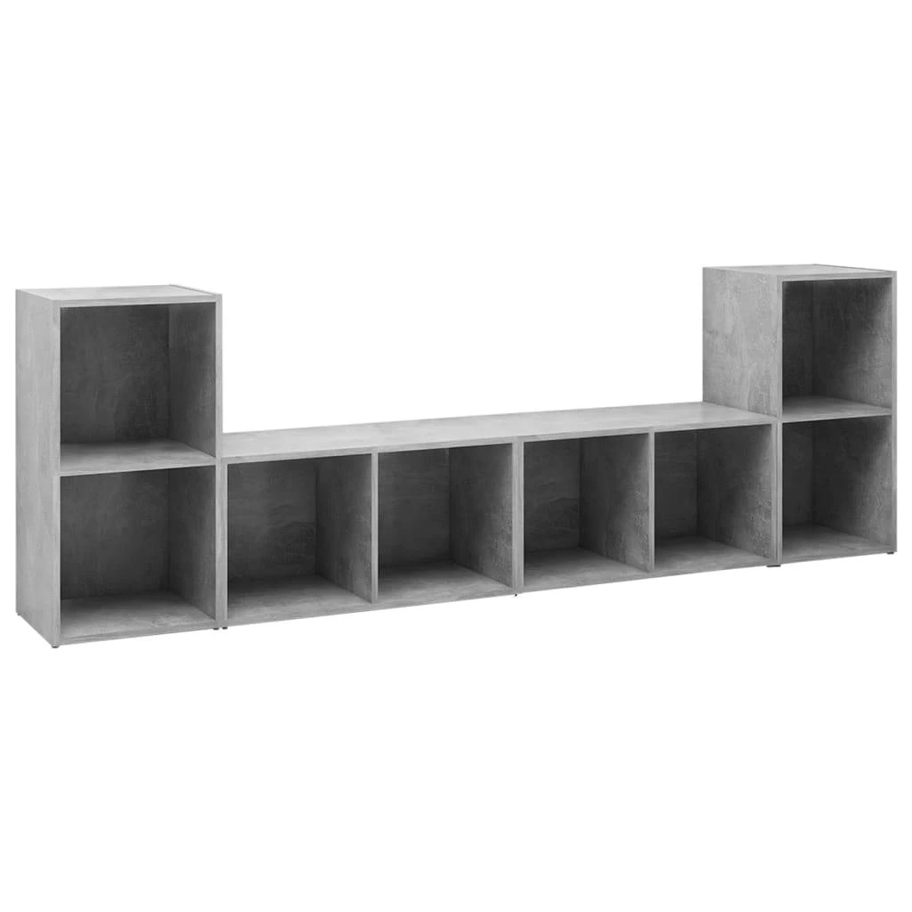 TV staliukas Televizoriaus spintelės, 4vnt., betono, 72x35x36,5cm, mediena