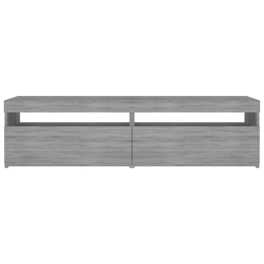 TV staliukas Televizoriaus spintelės su LED, 2vnt., pilkos, 75x35x40cm