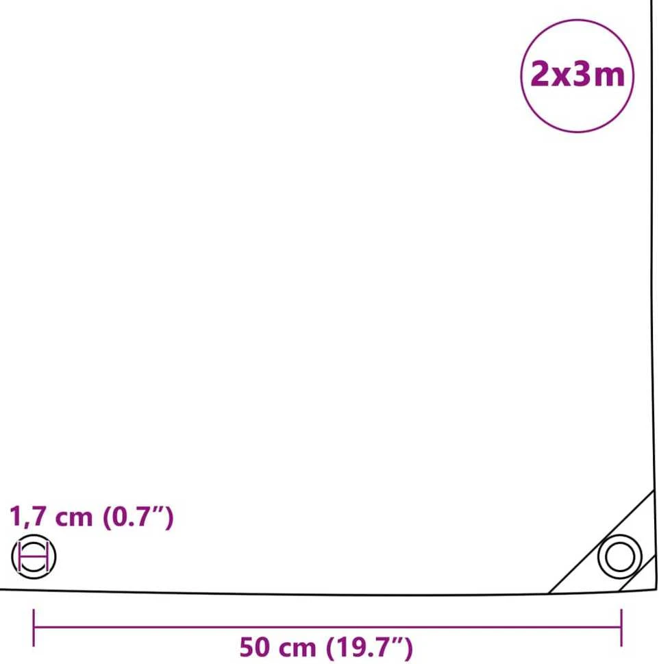 Tentas, 650g/m², 2x3m, mėlynas