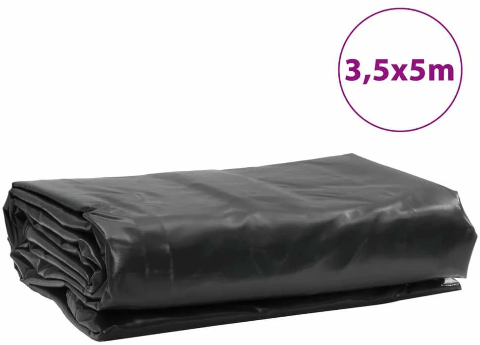 Tentas, antracito spalvos, 3,5x5m, 600g/m²