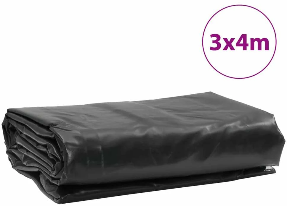 Tentas, antracito spalvos, 3x4m, 600g/m²