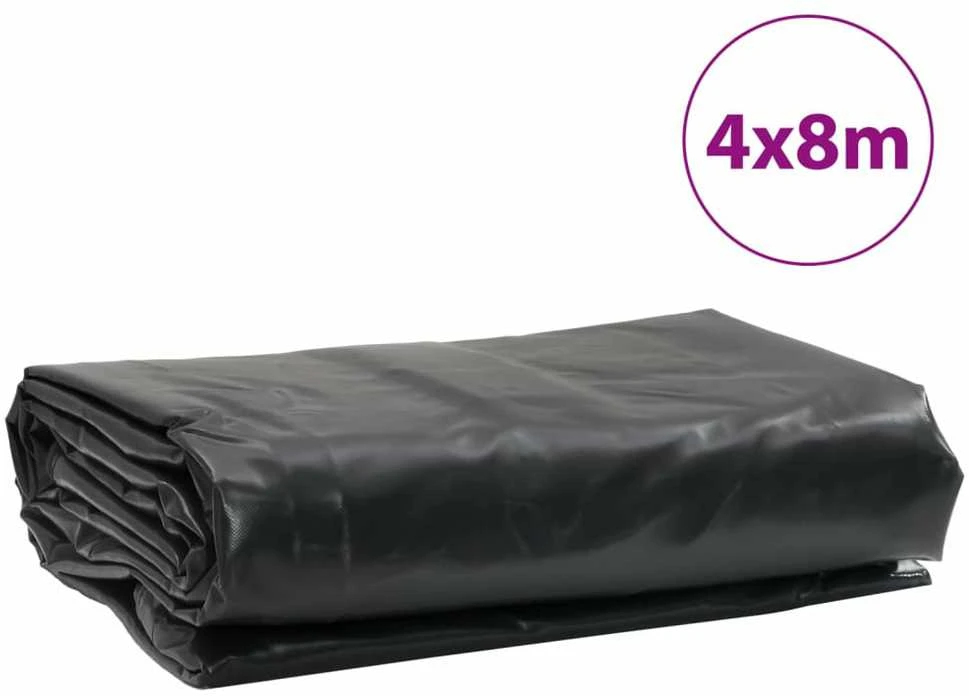 Tentas, antracito spalvos, 4x8m, 600g/m²